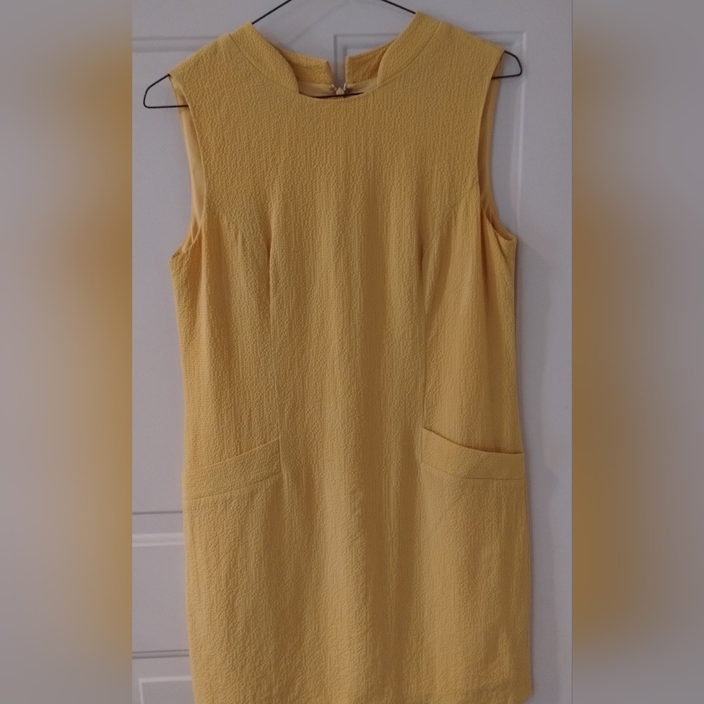 Sleeveless stand up collar dress